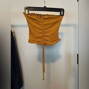 Cropped Better Be strapless top. Size small